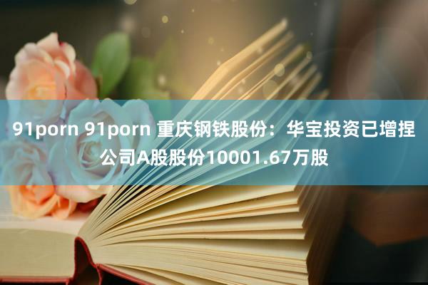 91porn 91porn 重庆钢铁股份：华宝投资已增捏公司A股股份10001.67万股