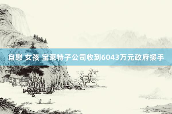 自慰 女孩 宝莱特子公司收到6043万元政府援手